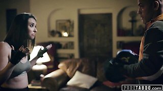 Modest Derrick and Casey's anal scene