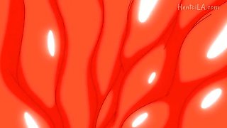 Horny anime girls exciting sex scene