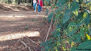 My Stepmother and Stepsister Invite Me to Go on a Trail and Show off Outdoor.