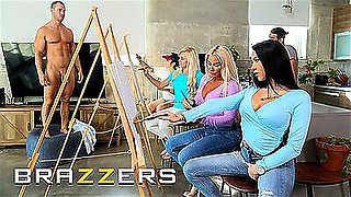 BRAZZERS - Robbin Banx & MJ Fresh Get On Stage And Share Duncan's Delicious Cock In A Hot 3some