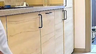 Hot Housewife Gets Fucked Hard-core While Cooking in the Kitchen, Young House Wife Sex, Teenage Wife Sex, Hot Wife