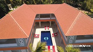 Christen Courtney ignites wild passion in steamy blonde trio