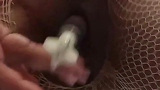 Big Clit Pumped and Dildo
