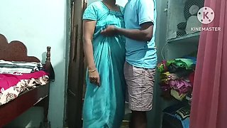 Telugu Aunty Cheats on Husband with His Best Friend - Hot Indian Faking Scene