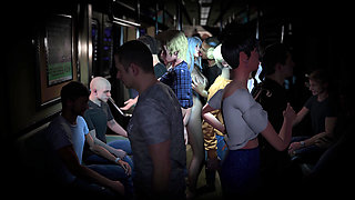 3D Horny Slut Babe Wearing Hot Bodystockings Got Fucked on the Bus