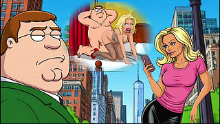 Cuckold's Sexual Fantasies. Cartoon. Parody