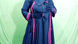 Husband Wife of Indian Desi Village Enjoying in the Field in Winter