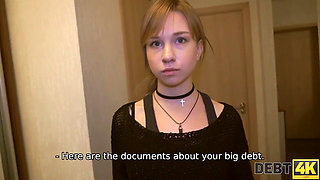 DEBT4k Agent uses young doll like a cheap whore because of debts