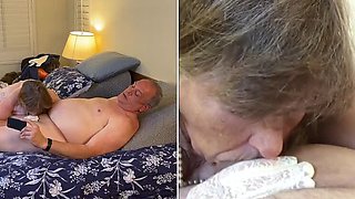 Carmen Angel Heavenly Granny Blowjob - Homemade POV Head with Gloves
