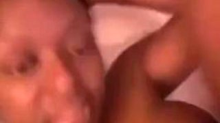 Submissive chubby white slut eats black pussy