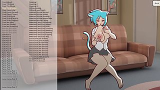 Xhatihentai with big jugs takes on gaming with a cartoon twist