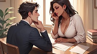Indian Girl’s Sweet Romance with Office Boss for a Promotion