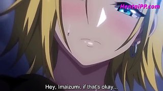 Lucky Teen Blonde Gets Horny in Anime Hentai