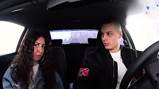 Young and crazy porn cockslut joins big-arsed cast for car