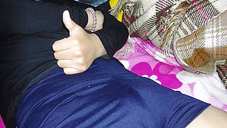 ! He dares to touch my pussy! I couldn't stand to see my cameltoe in gym shorts