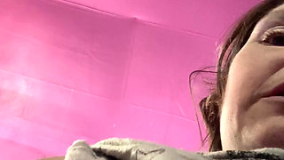 The Struggle to Orgasm Is Real for Hot Mature Brunette with Amazing Tits! New Batteries for the Win! Part 1 of 2