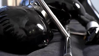 Fetish princesses in latex using bdsm toys