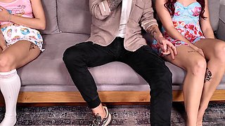 Using My Innocent Stepdaughter in Front of Her Teen Sister! Teen Stepdaughter Taboo