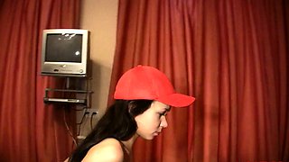 Worshipped brunette sweetie adores playing with her clit