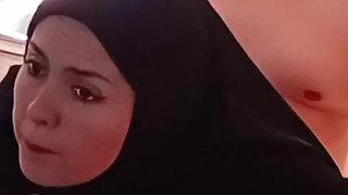 Arab Girl Fucking with Hijab in the Kitchen
