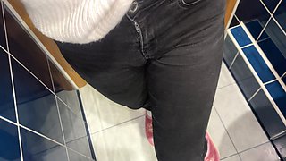 Compilation of Pissing in a Public Toilet! Close-up! POV!