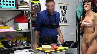 Gagging and fucking tattooed thief teacher