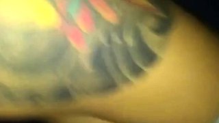 Tattooed Chick Takes BBC in the Ass