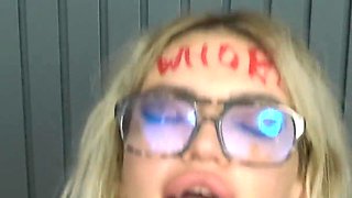 Sexy Whore Extreme Big Dick Face Fucked