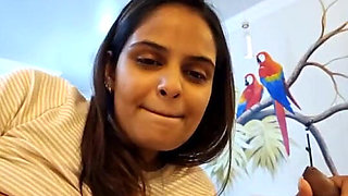 Indian Wife and Husband Romance with Pregnant in Interview