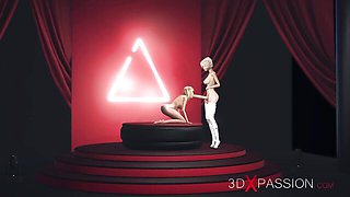 Thrilled minx's reverse cowgirl scene