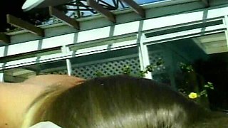 Perfect Blonde Babe Eats Cum After Hot Outdoor Fuck