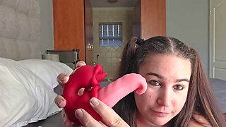 BBW unboxes  plays with JodiVibe Medusa Dual-Tongue clit and g-spot vibrator