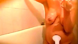 Italian stepmother Gina soaping her sensual body