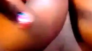Big-Titted Dark Latina Plays With Her Amazing Nipples on Web