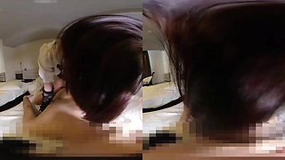 With her assertive grasp on my turgid erection, there was but a momentary pause as it dawned upon me that I had ventured into an erotic utopia surpassing any previous fantasies.: VR Porn