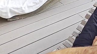 Dickflash Roof Adventure: Part 1 a Little Redhead Slut Gives Me Fast Cumshot on Her and While Her Boyfriend Waits