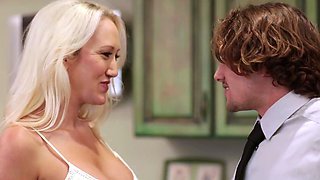 Busty Blonde MILF Alana Evans Craves Young Hard Cock in