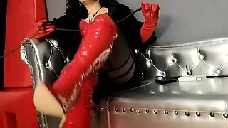 Mistress Luna - My Boot-Boy Must Worship My New Red Boots