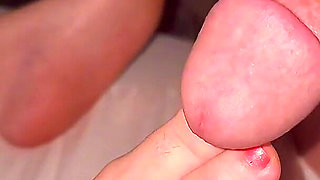Night Masturbation on a Beautiful Foot