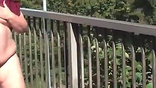 A Walk and Strip on the Road Bridge