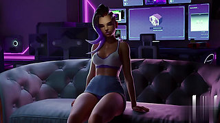 Dva sombra getting fucked hard with moster cock blowjob sex fuck
