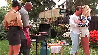 Barbecue party turns into a hot group fuck with sexy dick hungry sluts