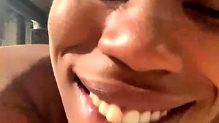 Horny and wild amateur black couple do a hardcore cam show