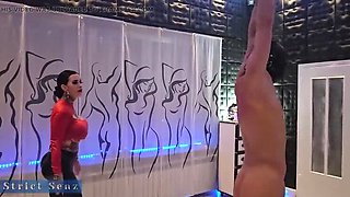 Hot German Domina Miss Alessa Milano Punishes Slave with Whipping in Extreme BDSM Dungeon - Full HD