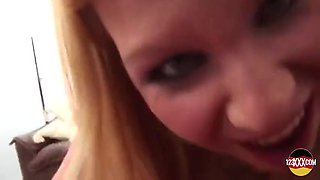 Peggy German Blonde Getting Filled In Pov