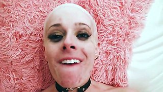 Creampie reward for sex crazed MILF freak with small tits