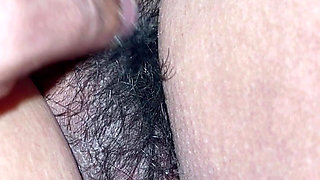 Desi Wife’s Tight Hairy Pussy Pampered - Pussy Hair Pulling