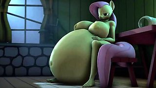 Foxy 3D Superwoman bounces up and down on a cock