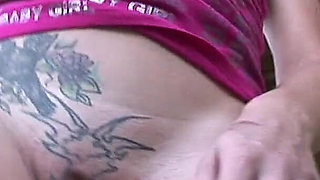 Petite Tatted Freak Gets Naked at a Public Park