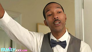 FAMILYXXX - Stepdaughter Emma Does Not Like Sharing Her Black Step Daddy